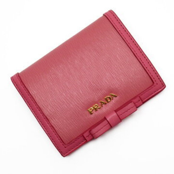 Prada Pink Leather Wallet - Picture 1 of 3